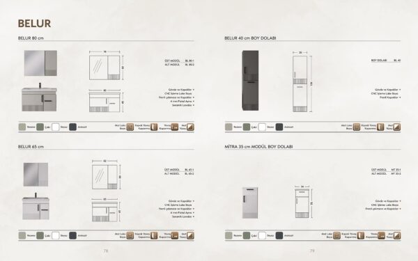 BELUR Banyo Dolabı