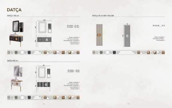 DATCA-BIES-TEKNIK DATÇA Banyo Dolabı