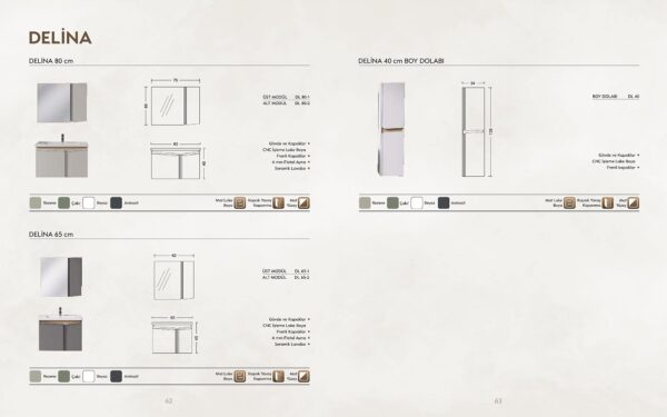 DELİNA Banyo Dolabı